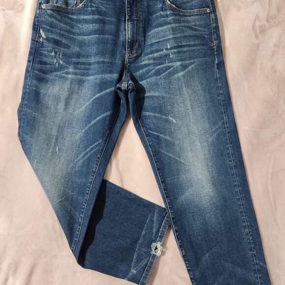 ✨ ANTHROPOLOGIE | Women's Blue Pilcro The Borrowed Boyfriend Jeans - Picture 3 of 8